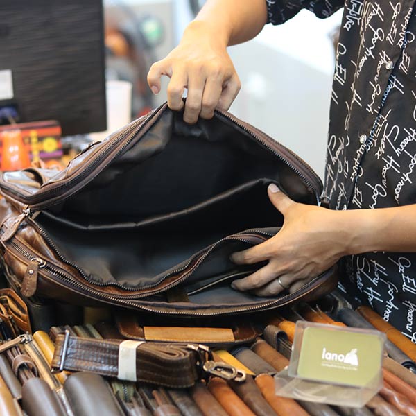 Cặp da nam kết hợp balo da công sở lano thời trang gọn nhẹ cd96