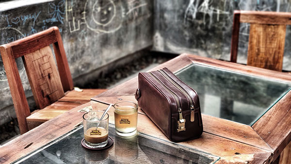 Túi cầm tay nam dạng hộp Lano da bò thật xách tay cao cấp CLT20