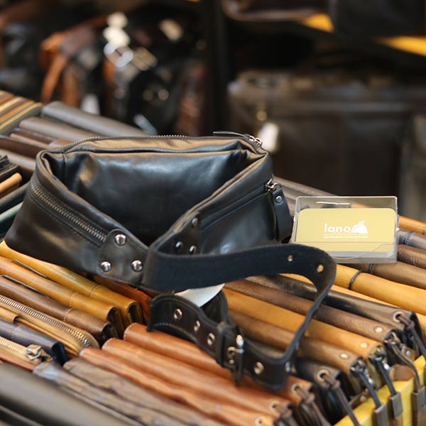 Túi da bao tử đeo bụng cho nam chính hãng Contact TDB011