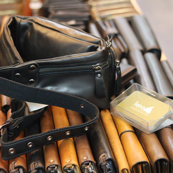 Túi da bao tử đeo bụng cho nam chính hãng Contact TDB011