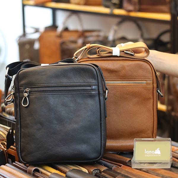 Túi da đeo chéo nam Lano KT152