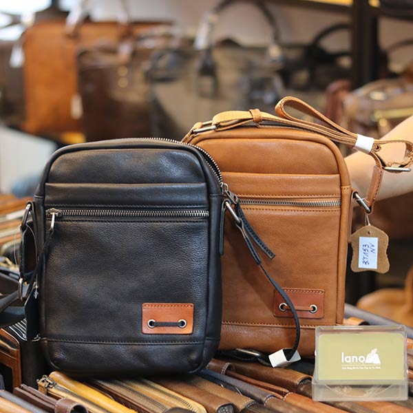 Túi da đeo chéo nam Lano KT153