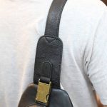 Túi da đeo ngực nam thời trang sang trọng da bò nhập khẩu TDL58 ngăn trong