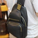 Túi da đeo ngực nam thời trang sang trọng da bò nhập khẩu TDL58 đeo chéo
