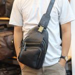 Túi da đeo ngực nam thời trang sang trọng da bò nhập khẩu TDL58 đeo chéo