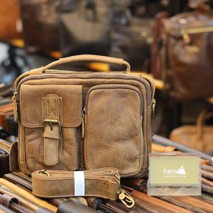 Túi da nam đeo chéo có quai xách thời trang tiện lợi KT150