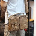 Túi da nam đeo chéo có quai xách thời trang tiện lợi KT150 đeo chéo