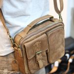 Túi da nam đeo chéo có quai xách thời trang tiện lợi KT150 đeo chéo