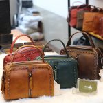 Túi xách nữ đinh tán viền da thật Handmade TXN026