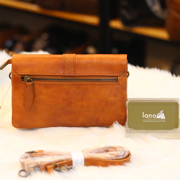 Túi Xách Nữ mini Lano đeo chéo cầm tay da bò thật TXN036