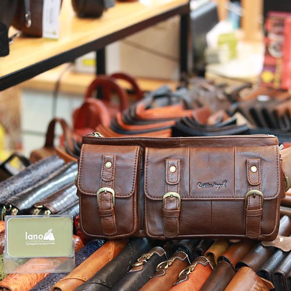 Túi bao tử nam da bò đeo bụng Lano thời trang TDB13 Túi bao tử nam da bò đeo bụng Lano thời trang TDB13
