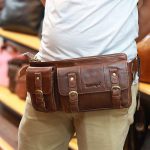 Túi bao tử nam da bò đeo bụng Lano thời trang TDB13