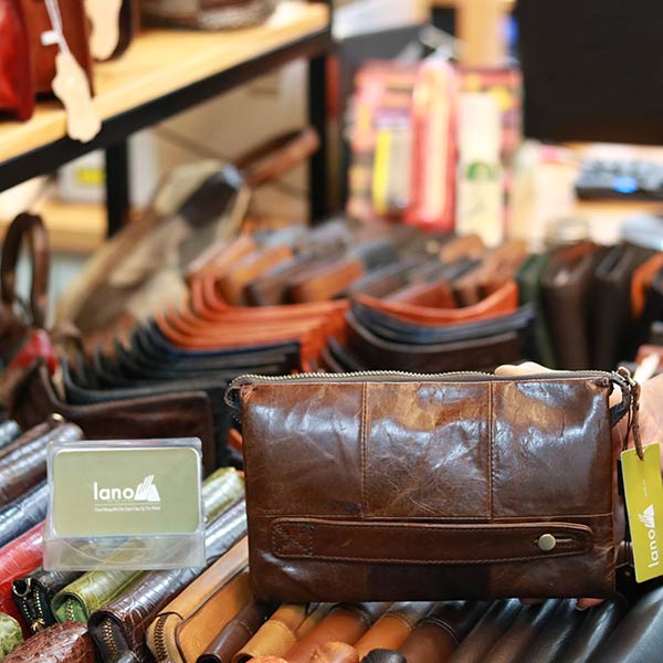 Túi cầm tay nam da bò Lano sang trọng gọn nhẹ CLT22