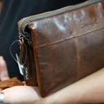 Túi cầm tay nam da bò Lano sang trọng gọn nhẹ CLT22