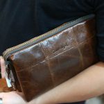 Túi cầm tay nam da bò Lano sang trọng gọn nhẹ CLT22