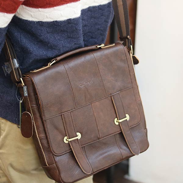 Túi da nam đeo chéo Lano đựng iPad KT157