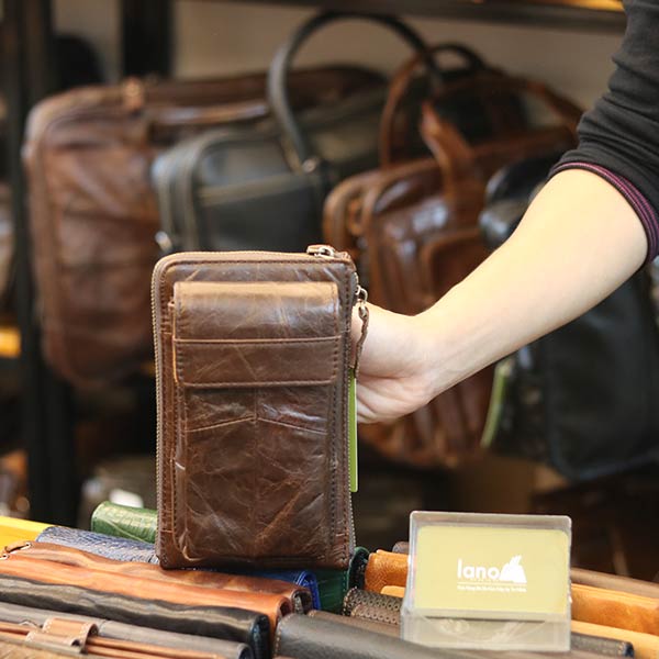 Túi da nam đeo chéo Lano nhỏ gọn tiện lợi KT159