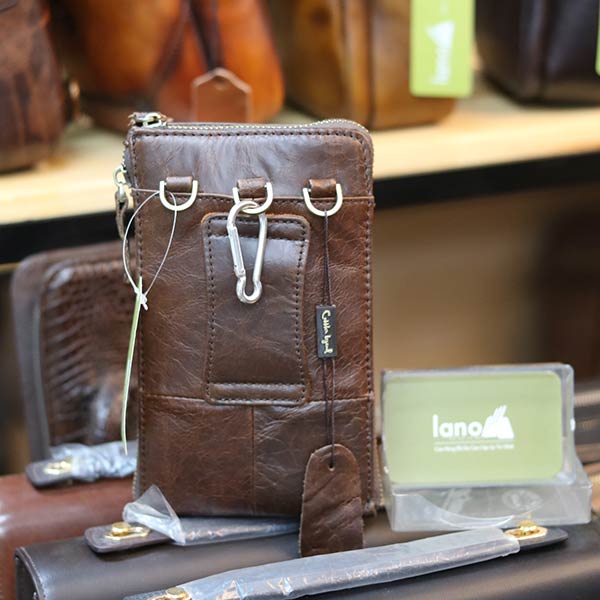 Túi da nam đeo chéo Lano nhỏ gọn tiện lợi KT159
