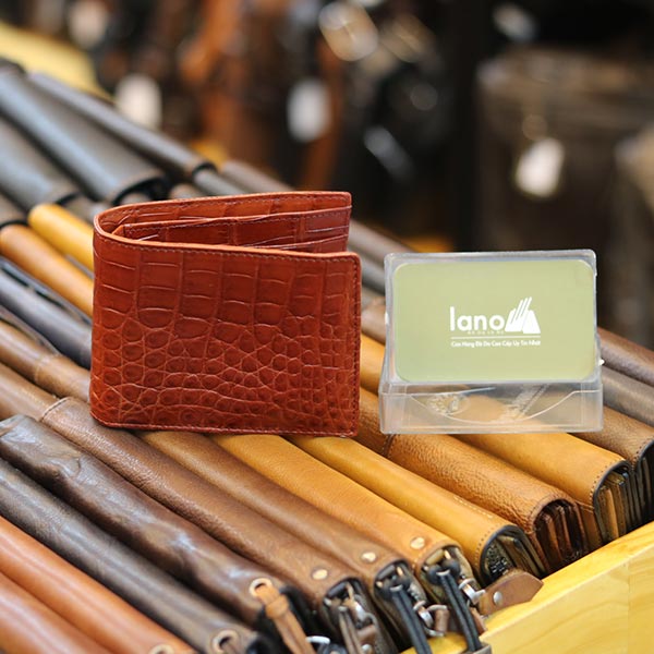 Ví da cá sấu 2 mặt cao cấp loại trơn nhiều màu sang trọng VCST01