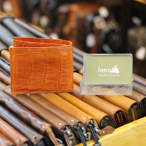 Ví da cá sấu 2 mặt cao cấp loại trơn nhiều màu sang trọng VCST01