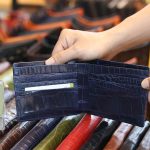 Ví da cá sấu 2 mặt cao cấp loại trơn nhiều màu sang trọng VCST01