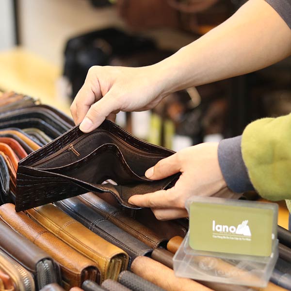 Ví da cá sấu 2 mặt cao cấp loại trơn nhiều màu sang trọng VCST01