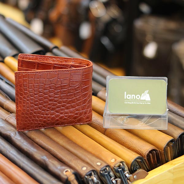 Ví da cá sấu 2 mặt cao cấp loại trơn nhiều màu sang trọng VCST01