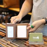 Ví Da Nam Lano dạng đứng thời trang nhỏ gọn tiện lợi VDN069 ngăn trong