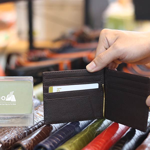 Ví kẹp tiền da cá sấu nhỏ gọn thời trang VKTCS2