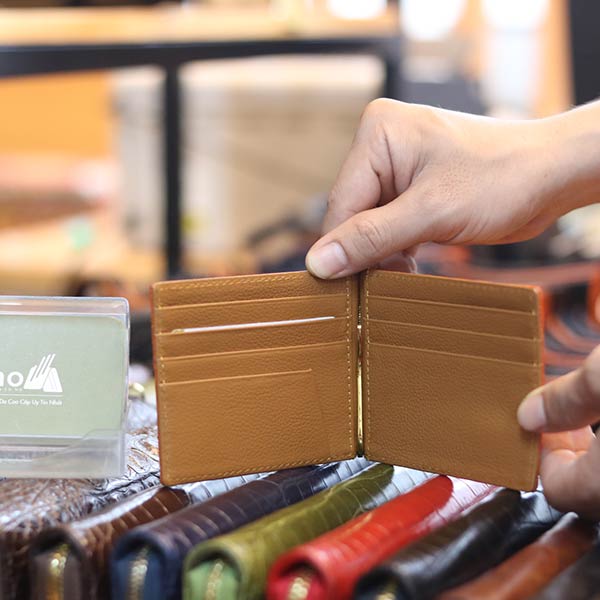 Ví kẹp tiền da cá sấu nhỏ gọn thời trang VKTCS2