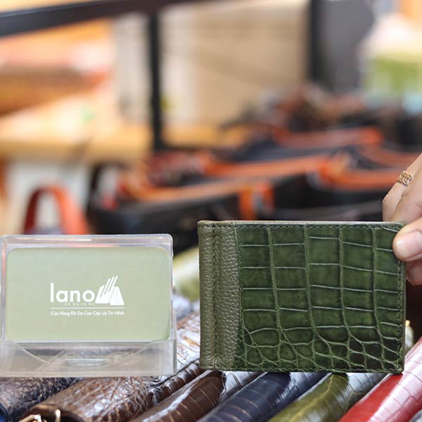 Ví kẹp tiền da cá sấu nhỏ gọn thời trang VKTCS2