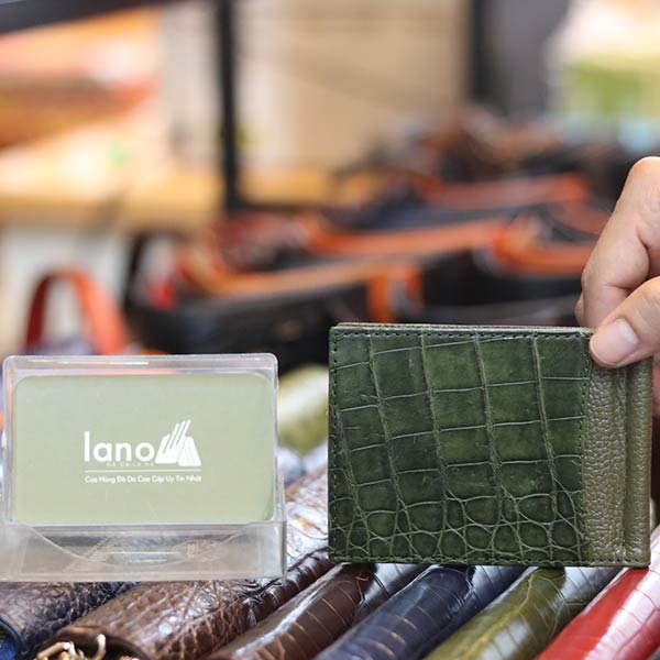 Ví kẹp tiền da cá sấu nhỏ gọn thời trang VKTCS2