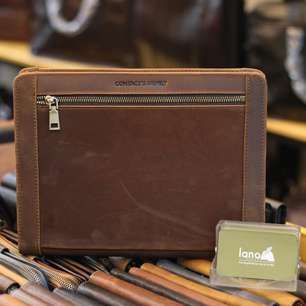 Túi da nam cầm tay vừa ipad 10.5 inch mẫu mới 2019