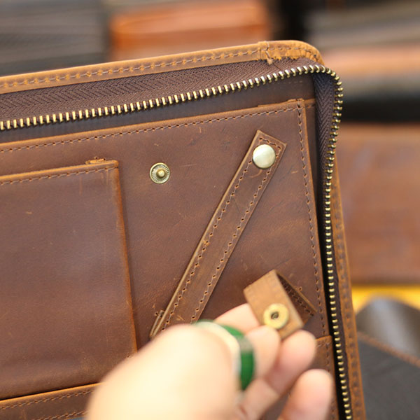 Túi da nam cầm tay vừa ipad 10.5 inch mẫu mới 2019