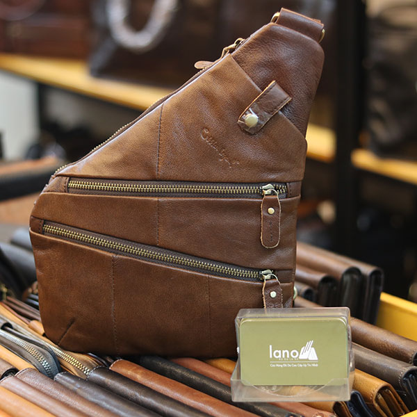 Túi da nam đeo chéo ngực thời trang tiện lợi mẫu mới 2019 TDL62 Túi da nam đeo chéo ngực thời trang tiện lợi mẫu mới 2019 TDL62