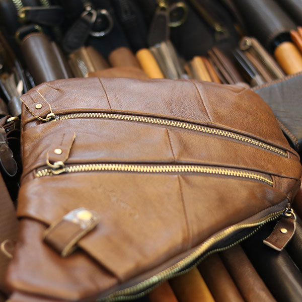 Túi da nam đeo chéo ngực thời trang tiện lợi mẫu mới 2019 TDL62