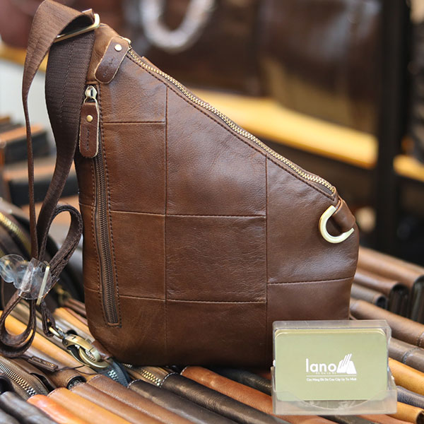 Túi da nam đeo chéo ngực thời trang tiện lợi mẫu mới 2019 TDL62