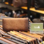 Ví dai nam da bò cầm tay 1 khóa kéo nhỏ gọn VCTN070