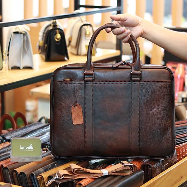 Cặp da công sở thời trang nam tính đựng laptop 14 inch CD98