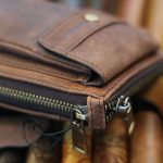 Túi da đeo chéo nam Lano loại nhỏ đeo thắt lưng KT161