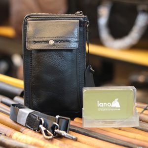 Túi da đeo chéo nam Lano loại nhỏ đeo thắt lưng KT161