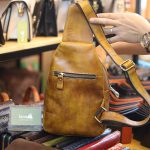 Túi da đeo chéo ngực nam thời trang mới 2019 TDL66