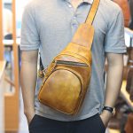 Túi da đeo chéo ngực nam thời trang mới 2019 TDL66