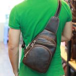 Túi da đeo chéo ngực nam thời trang mới 2019 TDL66