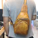 Túi da đeo chéo ngực nam thời trang mới 2019 TDL66