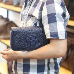 Ví cầm tay cá sấu hàng xuất khẩu 2 khóa kéo loại to VCSCT06