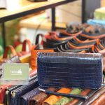 Ví cầm tay cá sấu hàng xuất khẩu 2 khóa kéo loại to VCSCT06