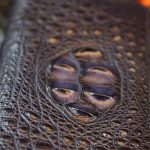 Ví cầm tay cá sấu hàng xuất khẩu 2 khóa kéo loại to VCSCT06