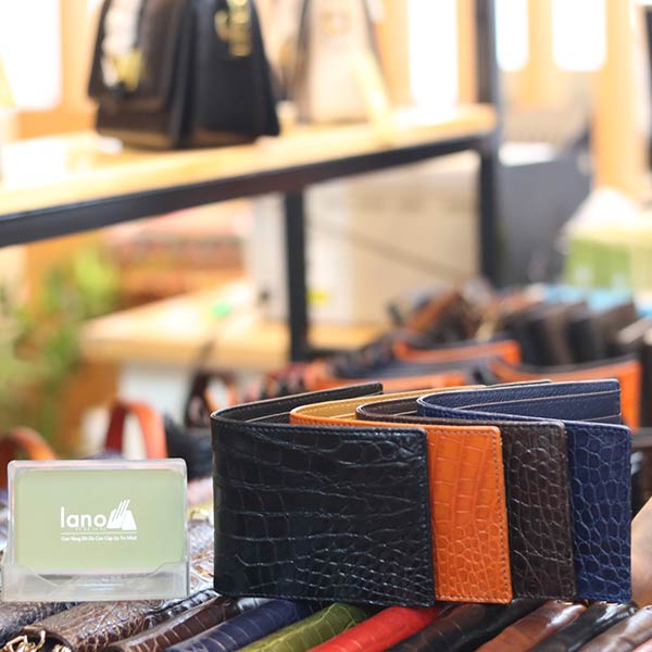 Ví da cá sấu 1 mặt loại trơn hàng cao cấp VCST02