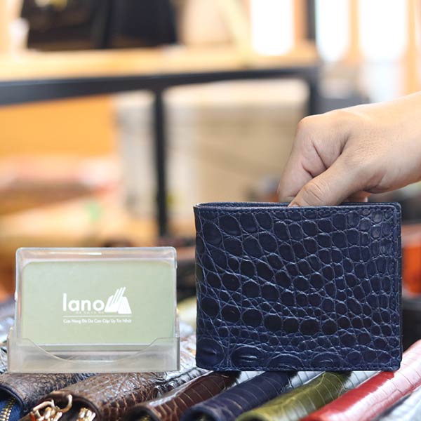 Ví da cá sấu 1 mặt loại trơn hàng cao cấp VCST02